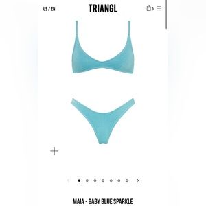 Triangl MAIA- baby blue bikini set (bag included)